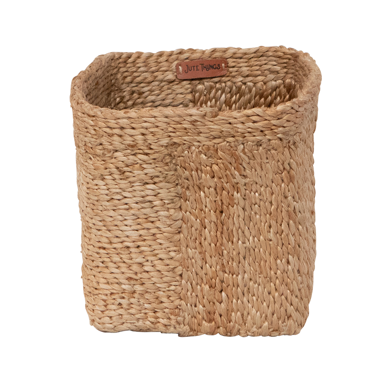 Vinata – Jute Short & Tall Basket Duo – Set Of 2 – Natural